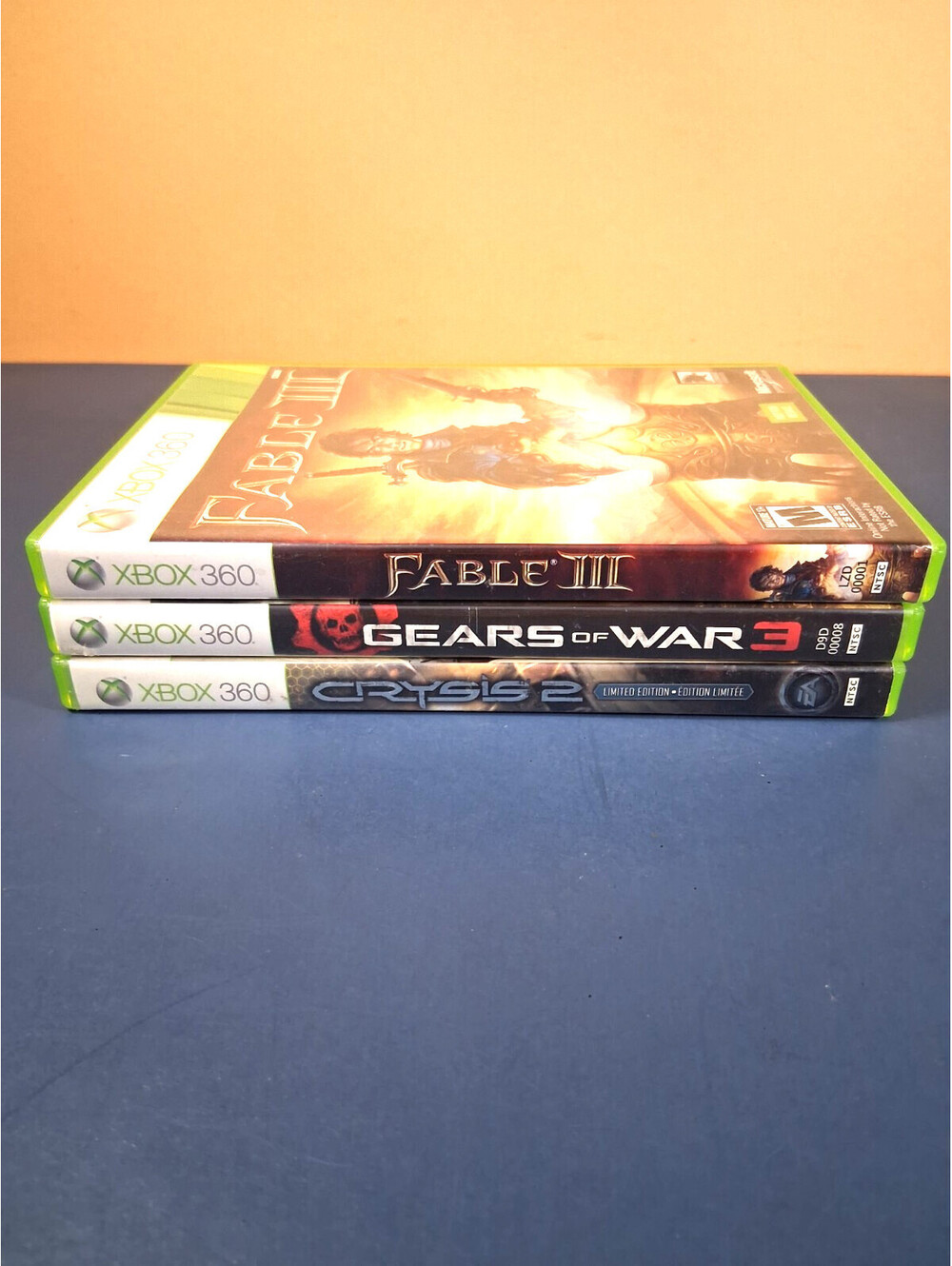 Xbox 360 Game Lot - Fable III, Gears of War 3, Crysis 2 Limited Edition Bundle